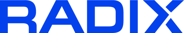 blue Radix logo