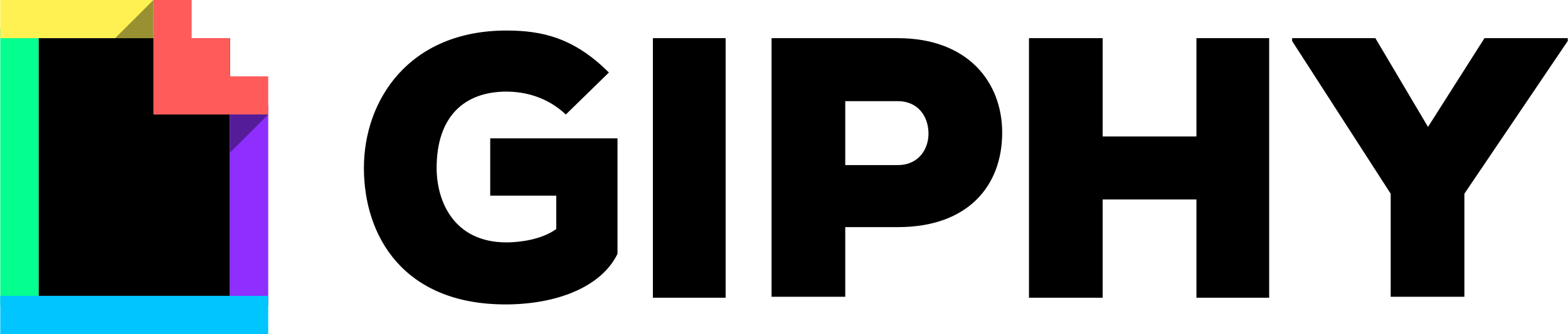 Giphy logo - black color