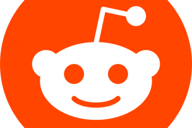 orange reddit logo with alien