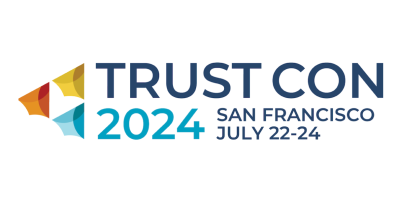 White background with TrustCon 2024 San Francisco July 22-24, 2024 in text.